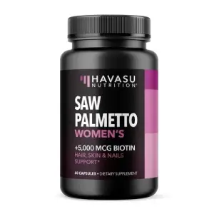 Havasu Nutrition Saw Palmetto for Women with Biotin 5000mcg | 1 Month Supply