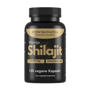EXVital Mumijo Shilajit Capsules | 1000mg - 120 Capsules
