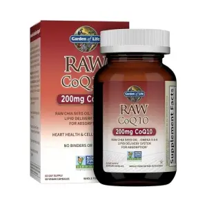 Garden of Life Raw CoQ10 200mg | 60 Capsules