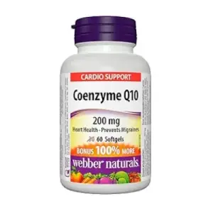 Webber Naturals Cardio Support Coenzyme Q10 (CoQ10) - 200mg | 60 Softgels