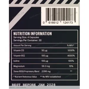 STENA 9009 label section 3